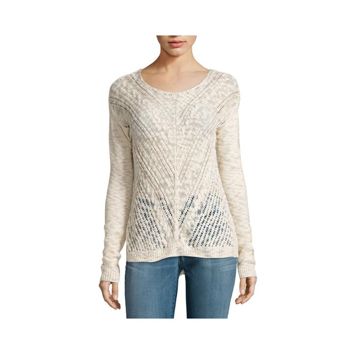 Arizona Long-sleeve Open-stitch Sweater - Juniors