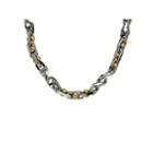 Mens Stainless Steel Yellow Ip-plated Chain Necklace
