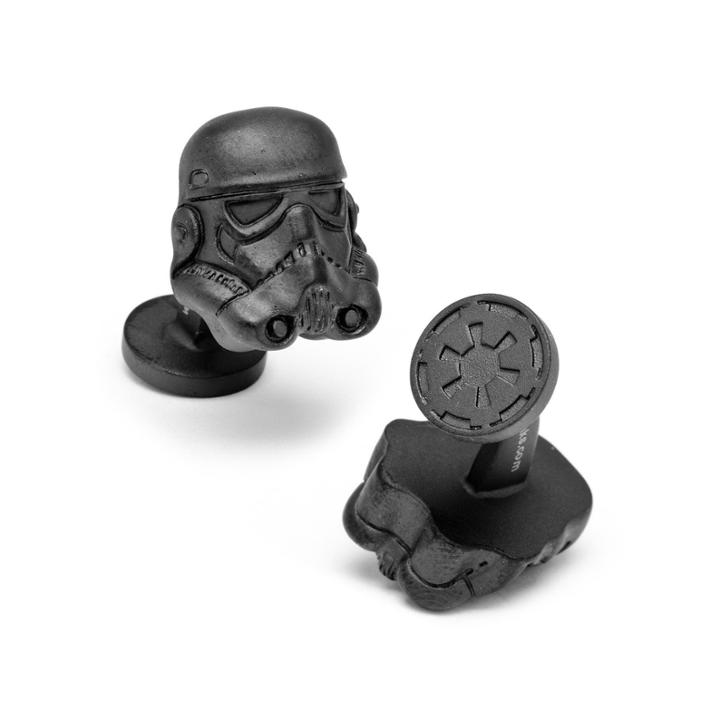 Star Wars Matte 3d Storm Trooper Helmet Cuff Links