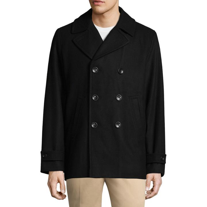 Claiborne Wool Blend Peacoat