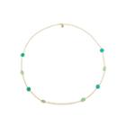 Monet Jewelry Womens Green Strand Necklace