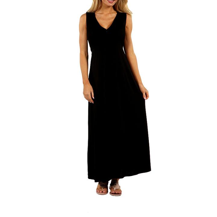 24/7 Comfort Apparel Island Fire Maxi Dress Plus