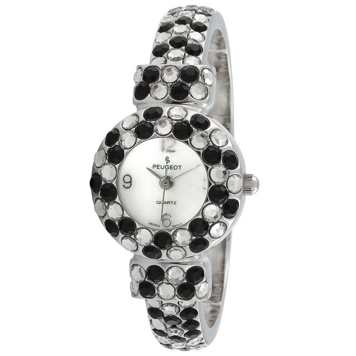 Peugeot Womens Silver Tone Bangle Watch-326bk