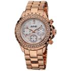 August Steiner Womens Rose Goldtone Strap Watch-as-8031rg