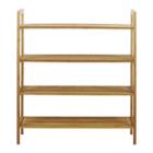 Oceanstar 4-tier Natural Bamboo Shoe Rack