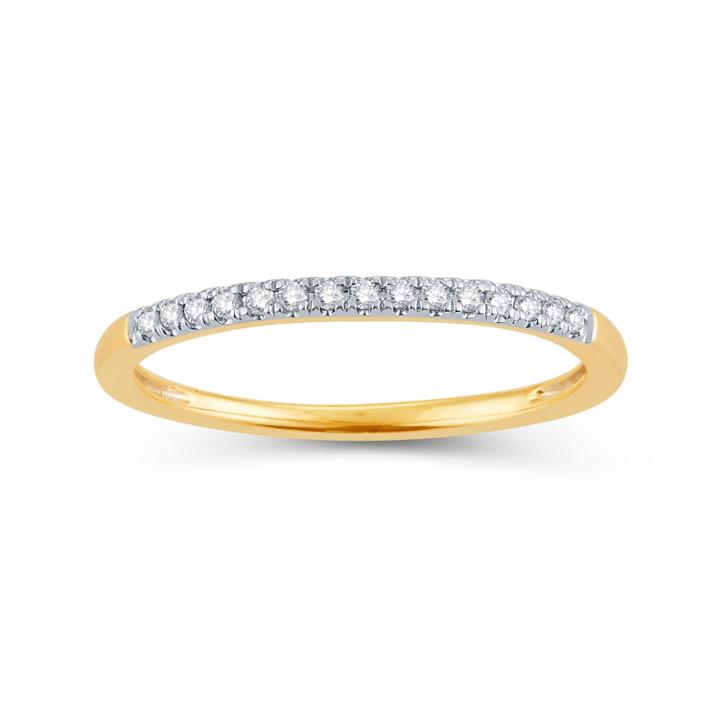 Womens Diamond Accent Genuine White Diamond 14k Gold Wedding Band
