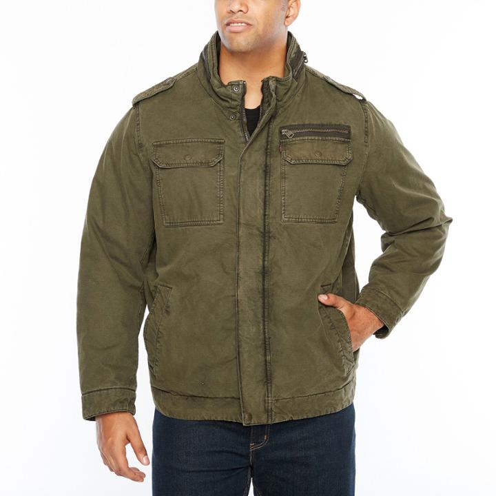 Levi's Canvas Peacoat Big And Tall
