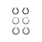 Sensitive Ears 3 Pair Stainless Steel Earring Sets