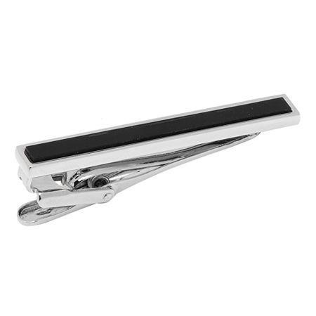 Onyx Inlaid Short Tie Bar
