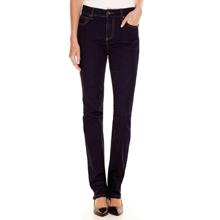 St. John's Bay Secretly Slender Straight-leg Jeans