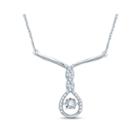 Love In Motion&trade; 1/5 Ct. T.w. Diamond Sterling Silver Necklace