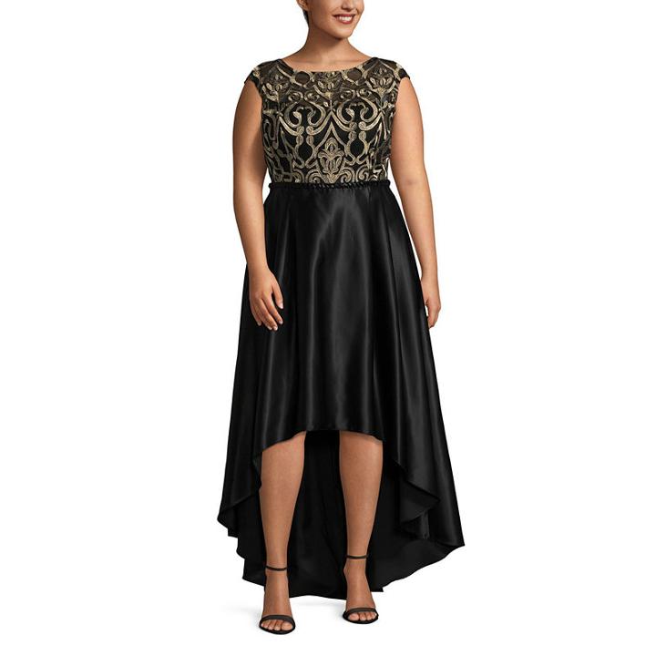 Jackie Jon Short Sleeve Party Dress - Plus