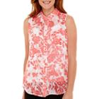 Liz Claiborne Sleeveless Button-front Shirt