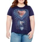 Short Sleeve Crew Neck Americana Tee - Plus