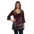 24/7 Comfort Apparel Mendocino Sweater Knit Tunic Top