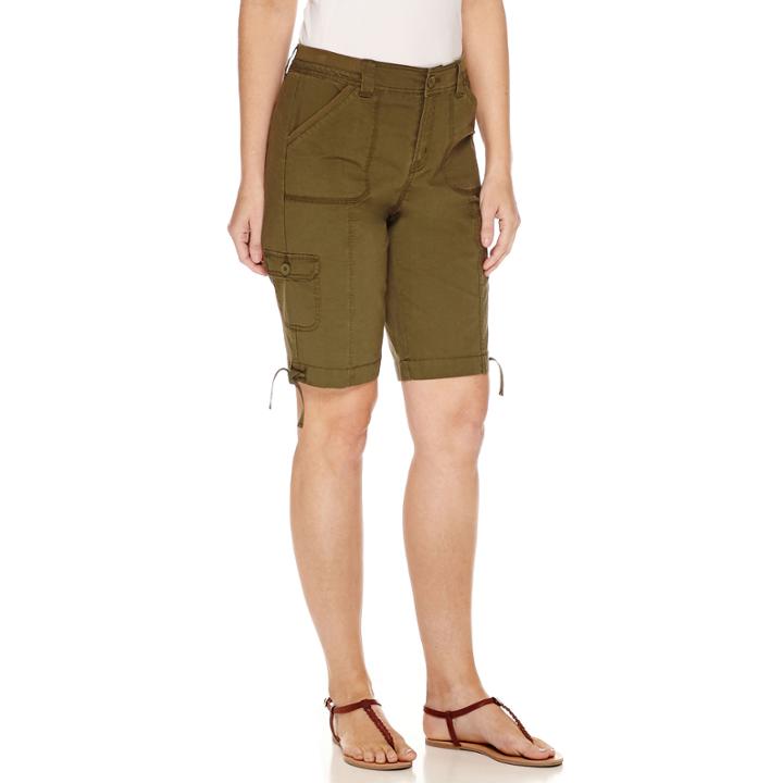 St. John's Bay Cargo Woven 11 Bermuda Shorts