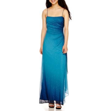 Reign On Sleeveless Side-ruched Long Dress