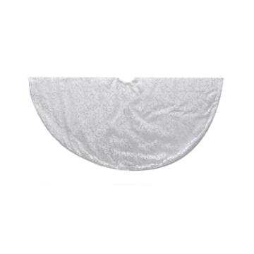 Kurt Adler 48 Silver-tone Glitter Swirl Tree Skirt