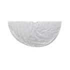 Kurt Adler 48 Silver-tone Glitter Swirl Tree Skirt