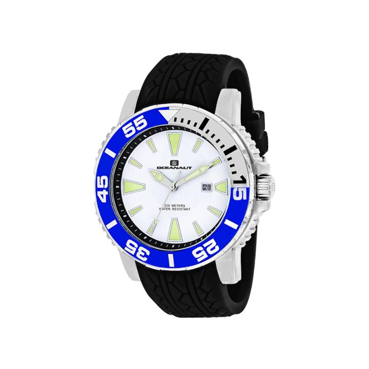 Oceanaut Mens Black Strap Watch-oc2917