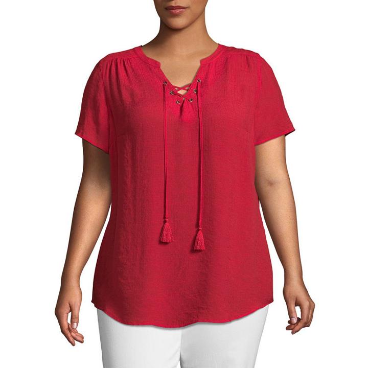 St. John's Baylace Up Flutter Sleeve - Plus