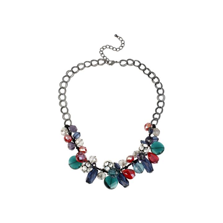 Bleu&trade; Multicolor Beads Drop Necklace