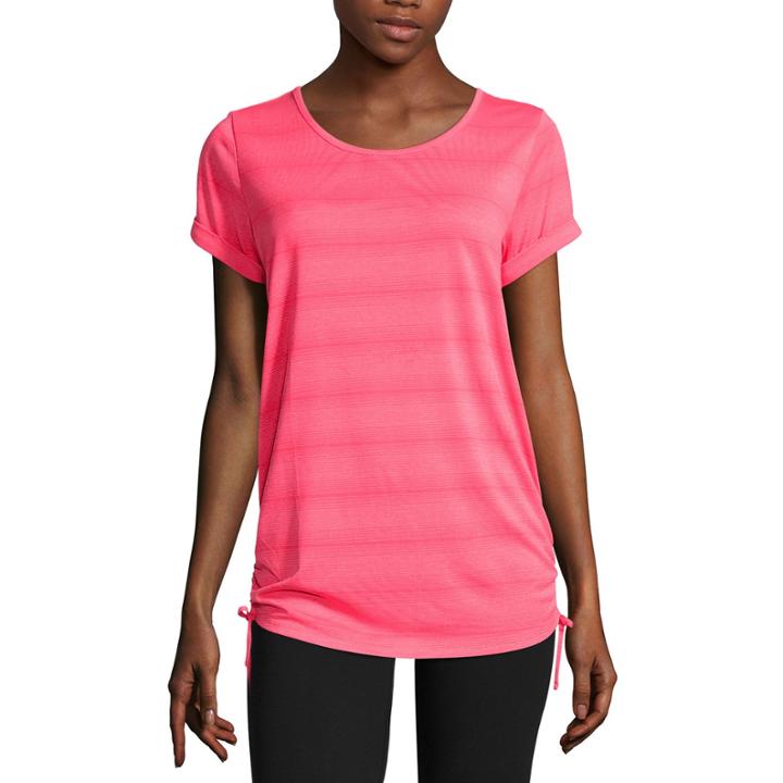 Made For Life&trade;short-sleeve Shirred Side-tie Tunic