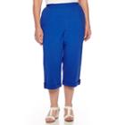 Alfred Dunner Tropical Punch Pull-on Capris - Plus