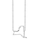 Footnotes Sterling Silver New York State Necklace
