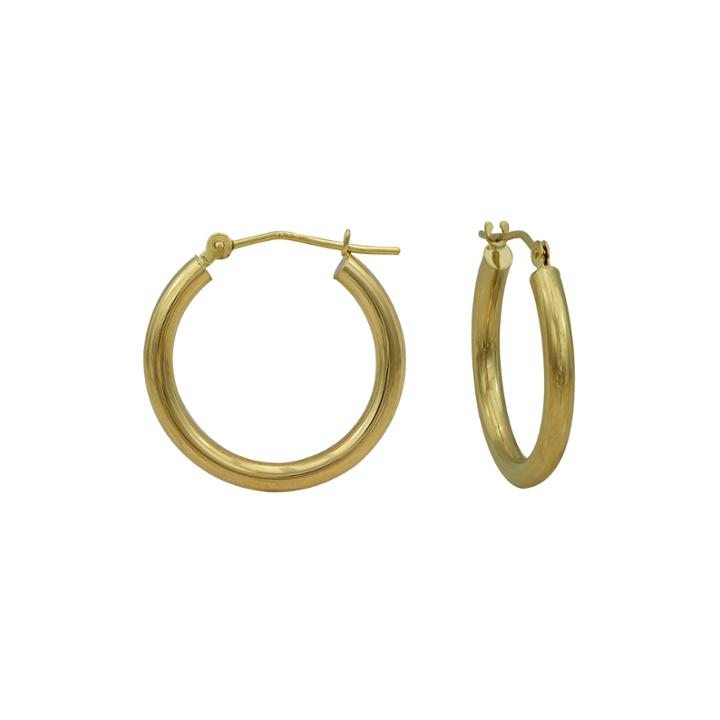 Majestique&trade; 18k Yellow Gold 20mm Hollow Hoop Earrings