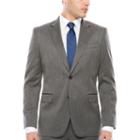 J.ferrar Stretch Dark Gray Birdseye Slim Fit Jacket