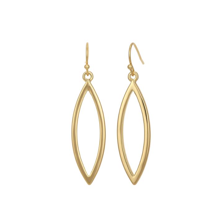 Liz Claiborne Gold-tone Open Dangle Earrings