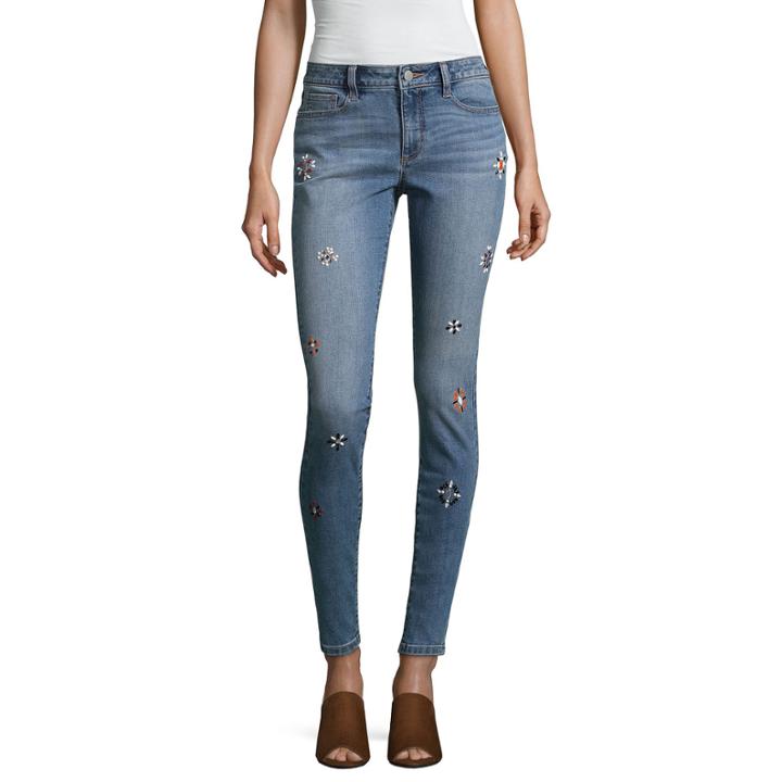 A.n.a Embellished Skinny Jean