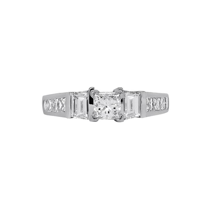 1 Ct. T.w. Diamond 14k White Gold Engagement Ring