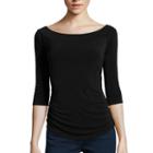 Bisou Bisou 3/4-sleeve Off-the-shoulder Top