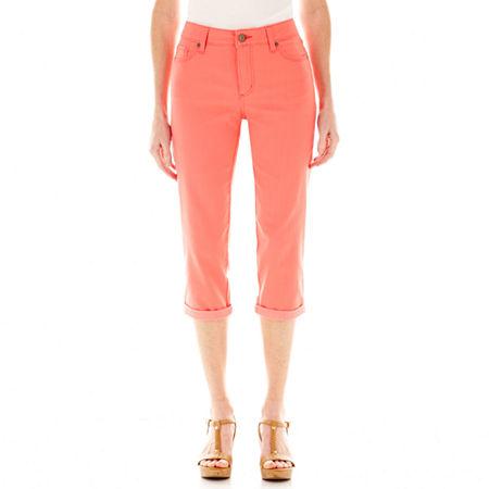 St. John's Bay Secretly Slender Five-pocket Denim Cropped Jeans