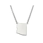 Personalized Sterling Silver Arizona Pendant Necklace