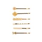 Carole 6-pc. Bow, Simulated Pearl And Flower Bobby Pin Set