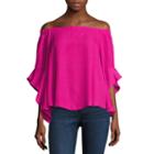 Heart N Soul 3/4 Sleeve Crepe Blouse-juniors