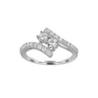 Two Forever&trade; 1 Ct. T.w. Diamond Two-stone 10k White Gold Ring