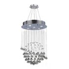 Saturn Collection 5 Light Mini Chrome Finish And Clear Crystal Galaxy Chandelier