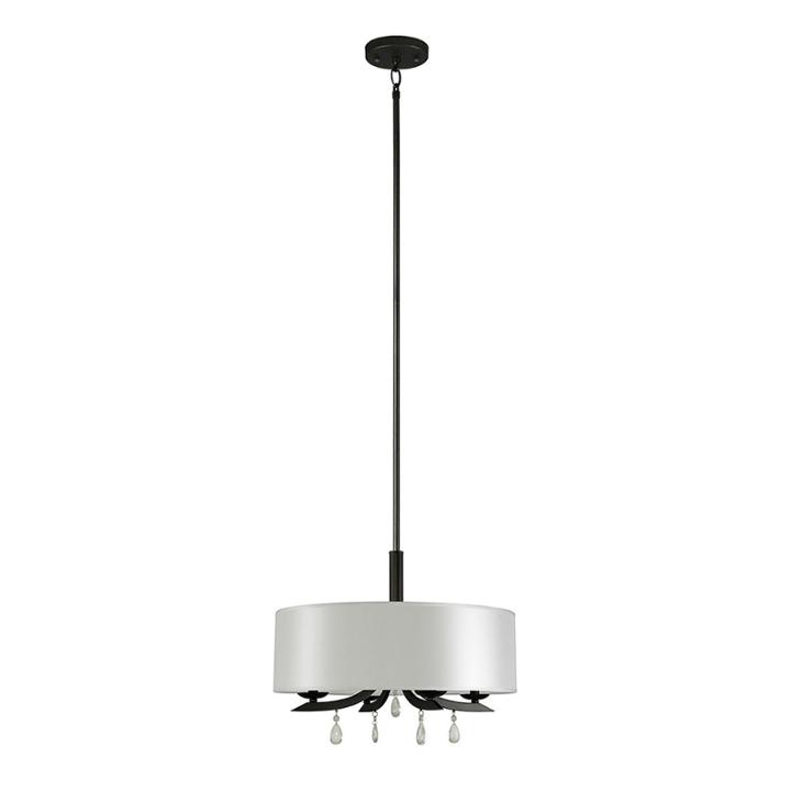Diane 4-light Silver Chandelier