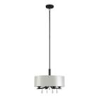 Diane 4-light Silver Chandelier