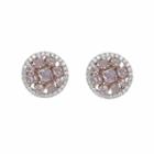 2 1/5 Ct. T.w. Genuine Pink Diamond 18k Gold Stud Earrings