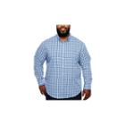 Izod Ls Premium Essentials Long Sleeve Plaid Button-front Shirt-big And Tall
