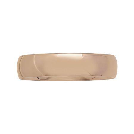 Mens 5mm Comfort Fit 10k Rose Gold Wedding Band