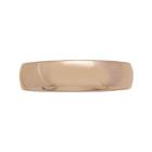 Mens 5mm Comfort Fit 10k Rose Gold Wedding Band