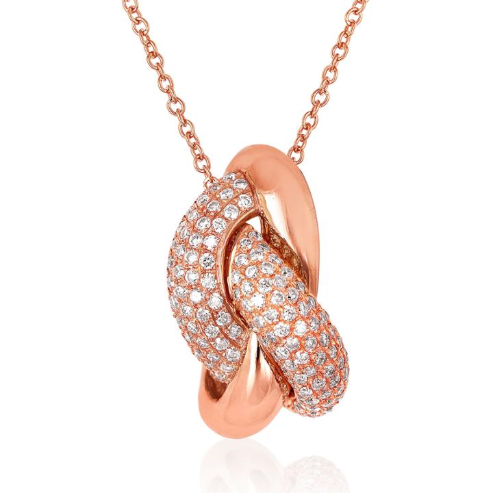 Le Vian Grand Sample Sale 1/2 Ct.t.w Vanilla Diamonds In 14k Strawberry Gold Pendant