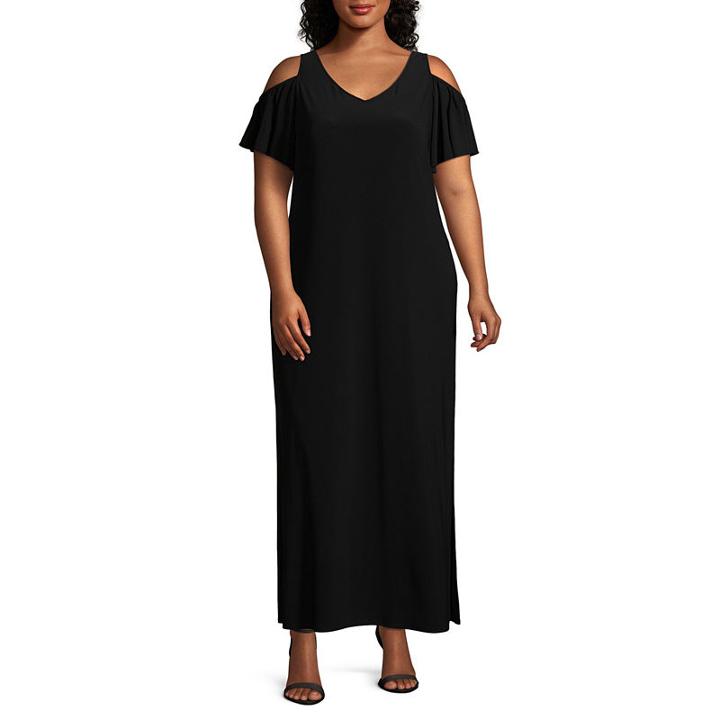 Msk Short Sleeve Maxi Dress - Plus