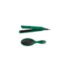 The Wet Brush Mini Flat Iron/brush Combo - Emerald